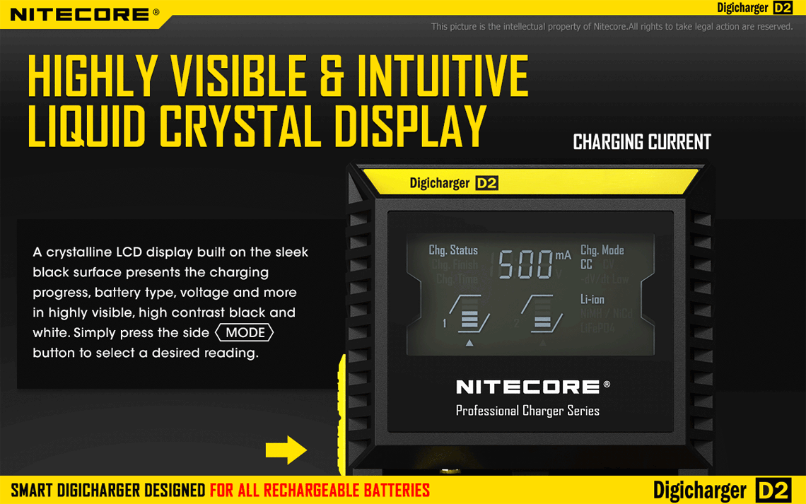 Nitecore D2 LCD Display