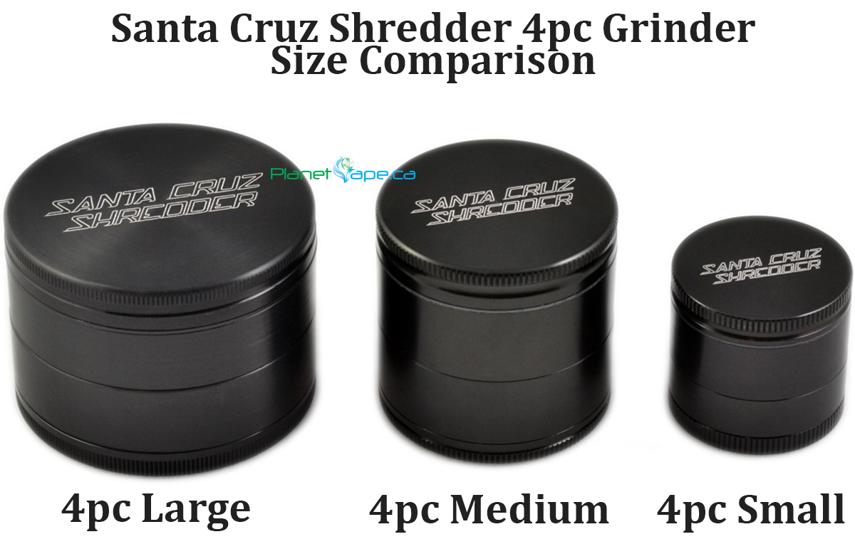 Santa Cruz Shredder Grinder Size Comparison