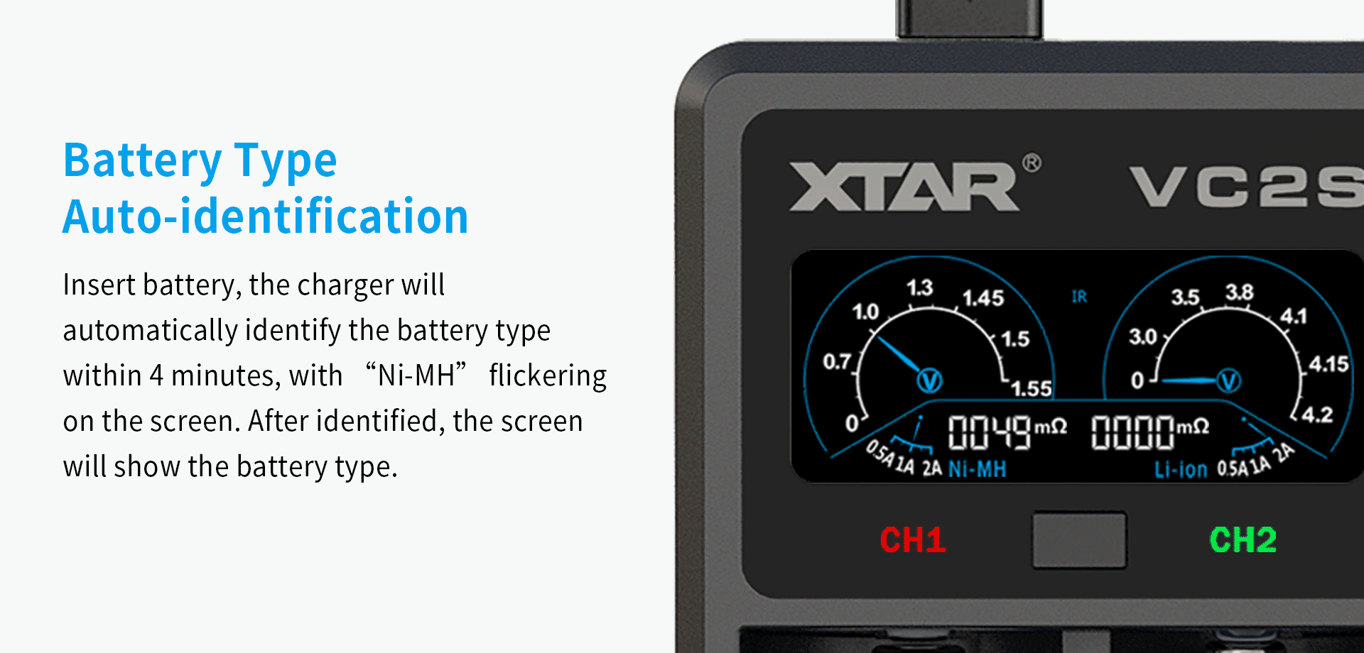 XTAR VC2S LCD Display