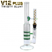 V12 Plus Twisty Glass Blunt In Bubbler