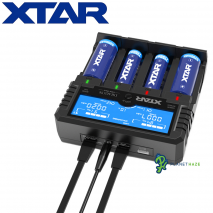 XTAR Dragon VP4 Plus Battery Charger Rear Cable Ports