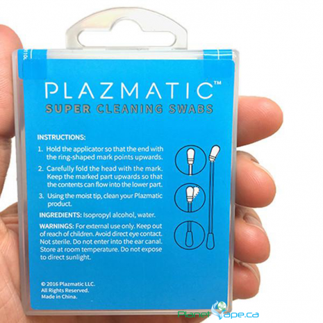 Plazmatic Super Cleaning Swabs Back