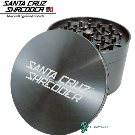 Santa Cruz Shredder Jumbo 4 Piece Grinder Gun Metal